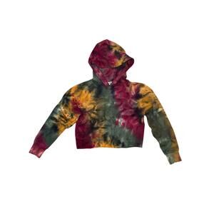 525 Tie-Dye Cropped Hoodie - Medium